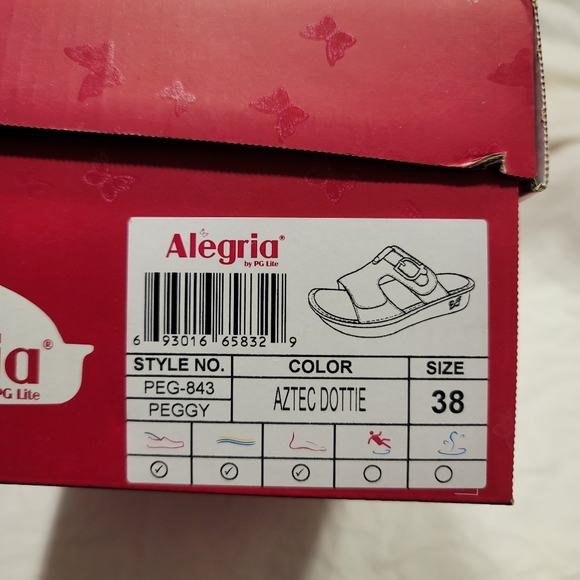 Alegria Peggy Aztec Dottie women's size 38 sandals - Picture 15 of 16